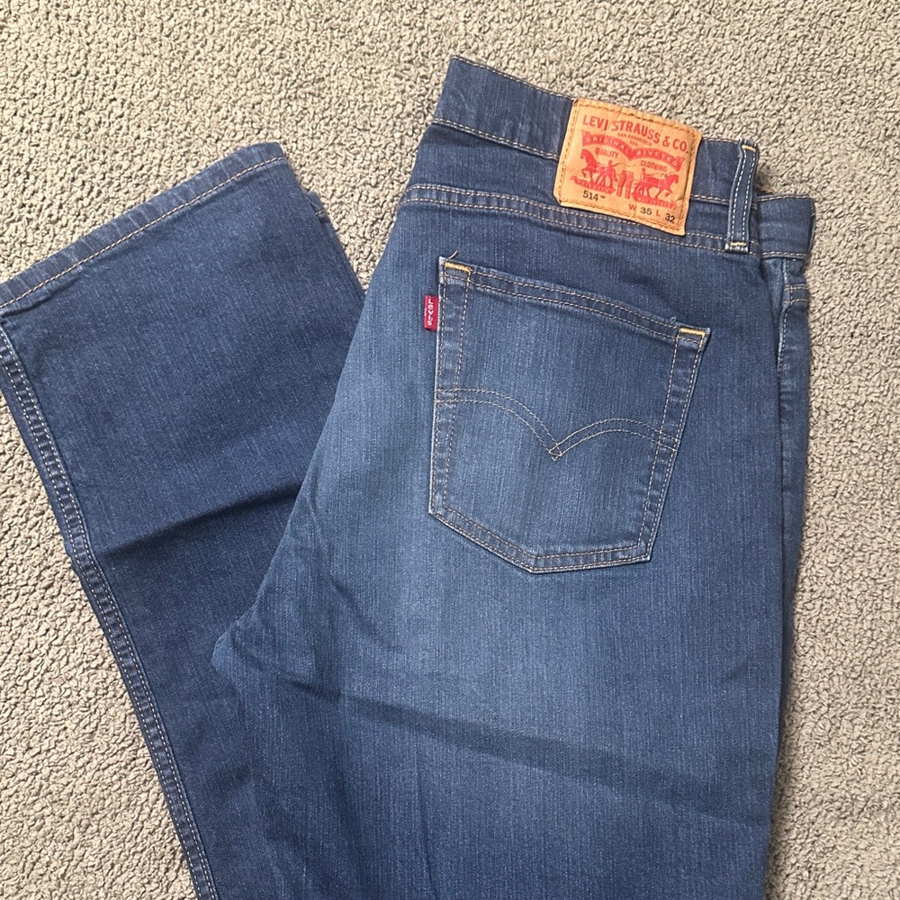 Levi's Men's Straight Denim Jeans - Dark Blue